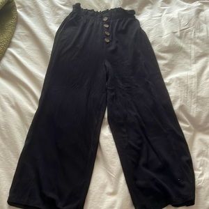 Worn once adorable comfy black flare pants